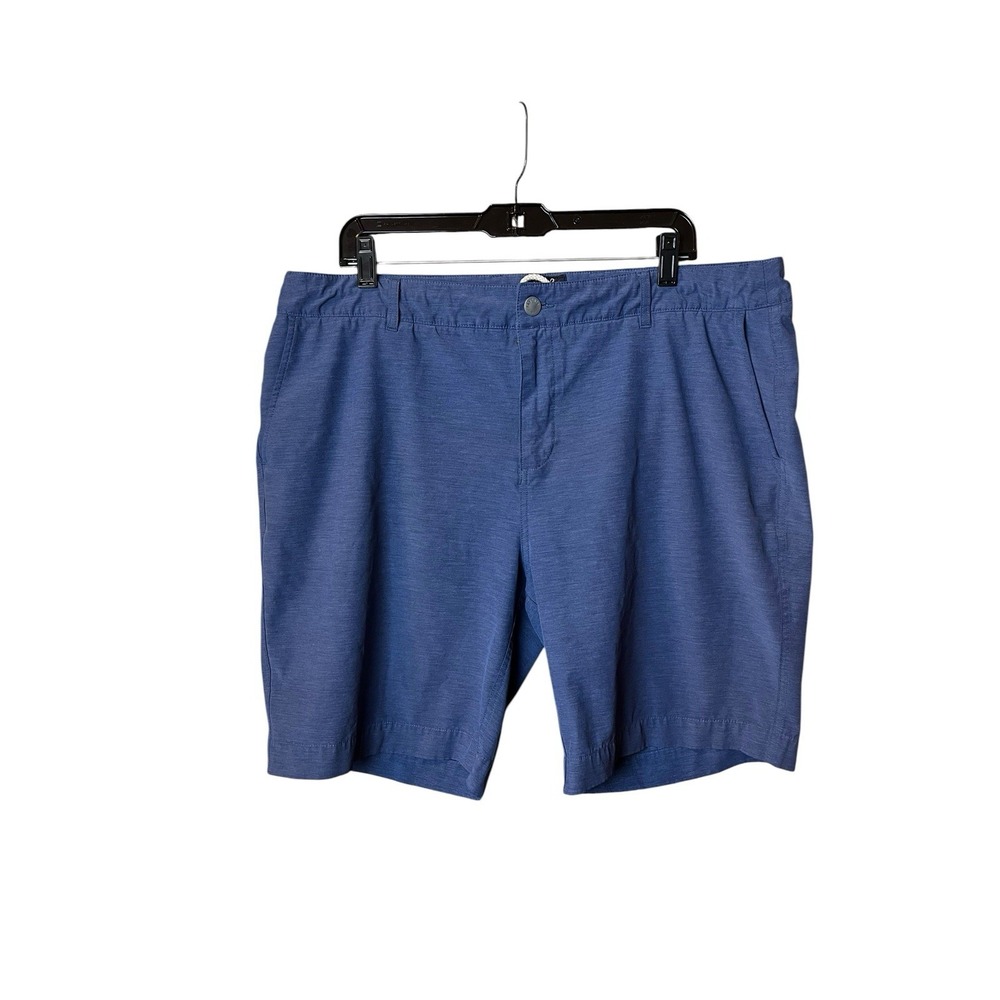 Faherty All Day Shorts Mens 38 Blue Performance Casual 9 Inch Inseam